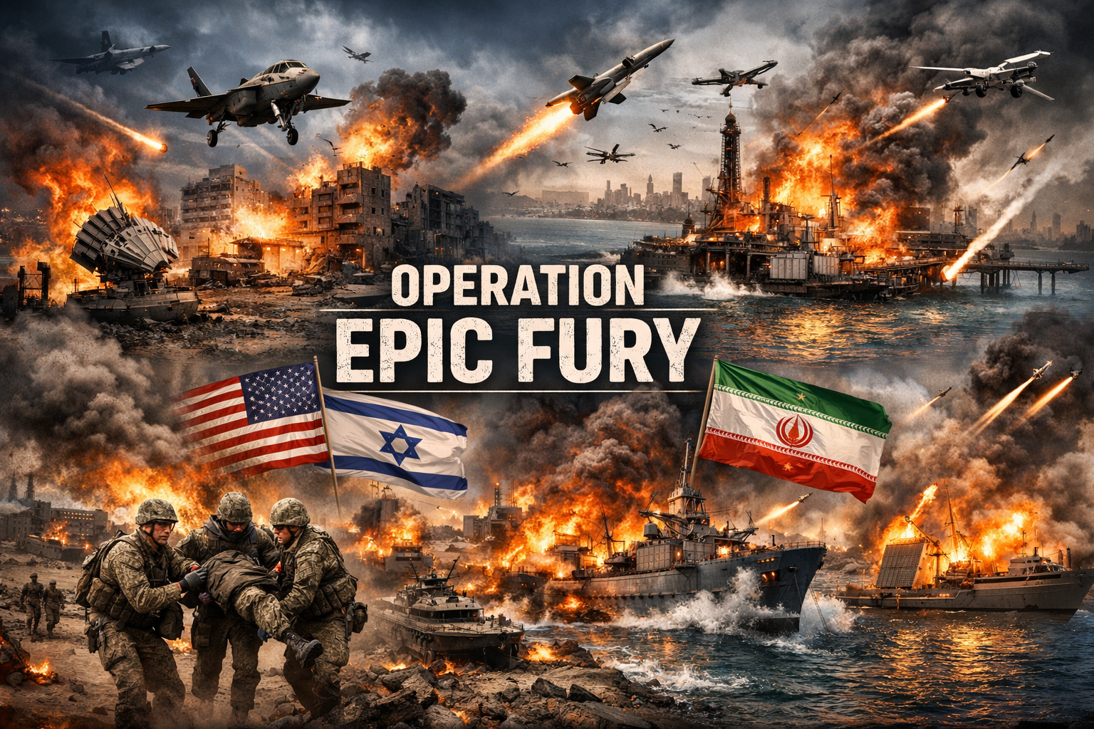 Konflik Iran–Amerika Serikat dan Sekutunya Makin Memanas, Pertempuran Meluas ke Berbagai Front