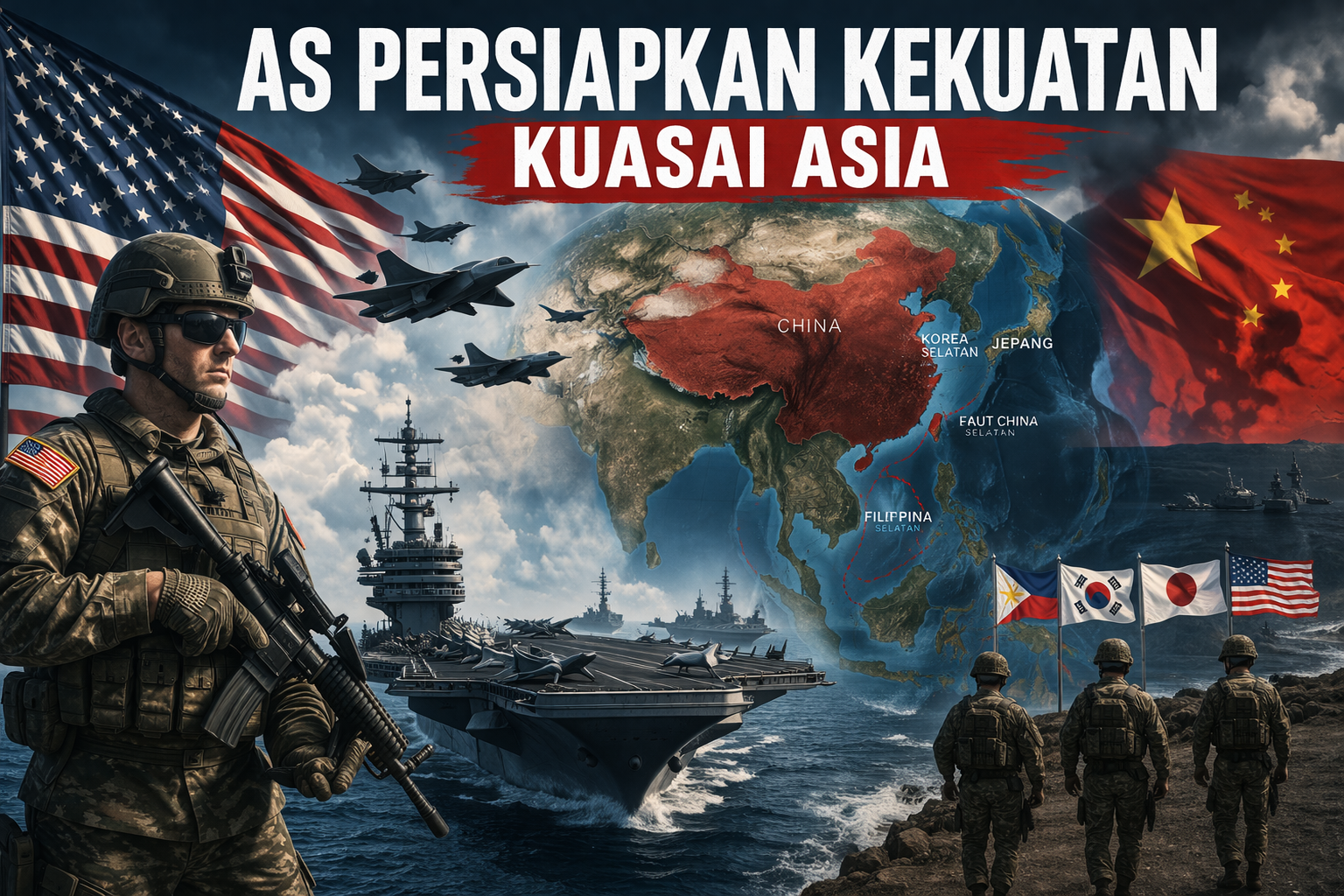 AS Persiapkan Kekuatan, Strategi Baru Kuasai Asia Kian Terlihat