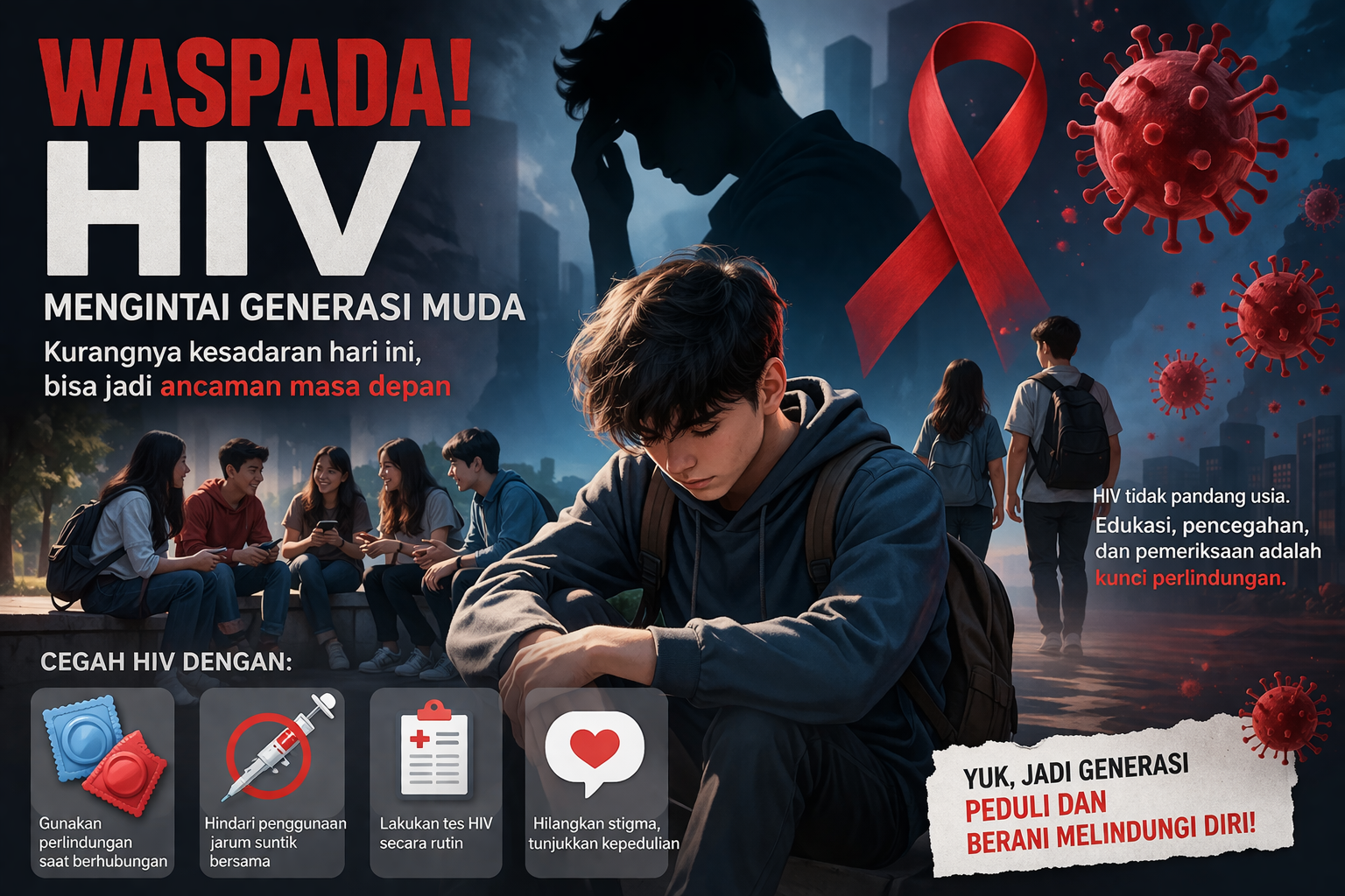 Tren Kasus HIV Naik, Anak Muda Jadi Kelompok Rentan