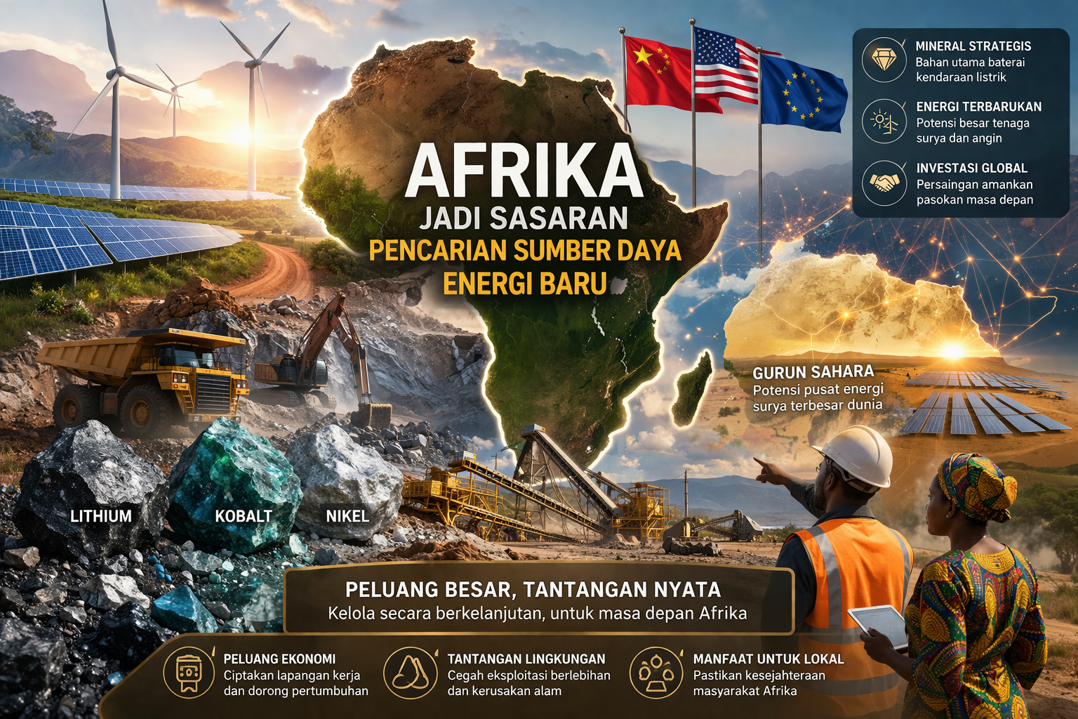 Afrika Jadi Incaran Baru Dunia dalam Perburuan Sumber Daya Energi Masa Depan