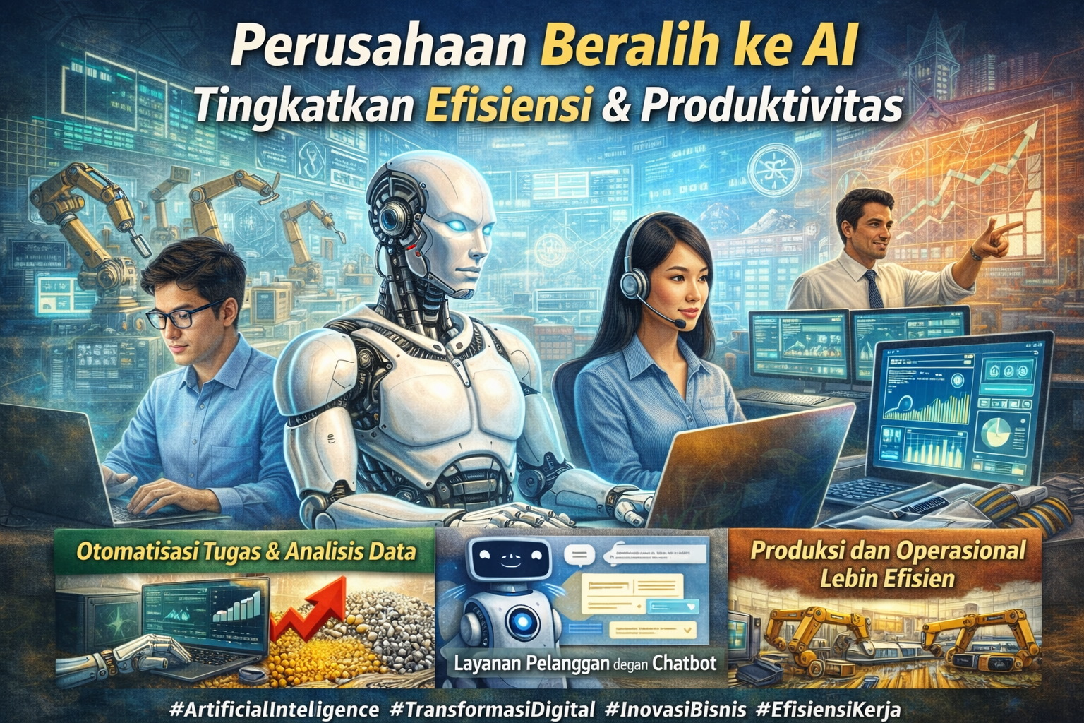 Perusahaan Mulai Beralih ke AI untuk Tingkatkan Efisiensi dan Produktivitas