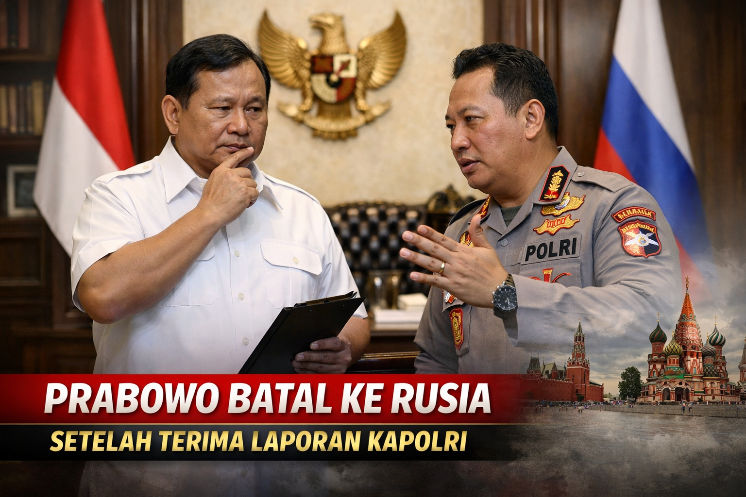 Presiden Prabowo Batal Kunjungan ke Rusia Usai Terima Laporan Kapolri