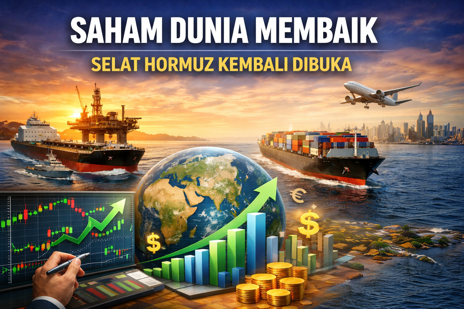 Saham Dunia Mulai Membaik, Dampak Dibukanya Selat Hormuz